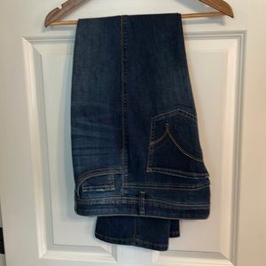 American Star jeans. Sz 12. Dark wash, comfy stretchy waistband. Worn once.